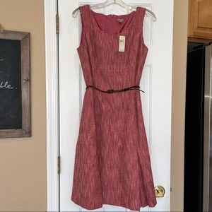 Ann Taylor  Wool Blend sleeveless dress brand new with tag size 8 Belted